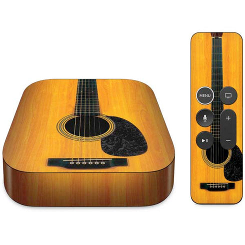 Wood Guitar Apple TV Skin